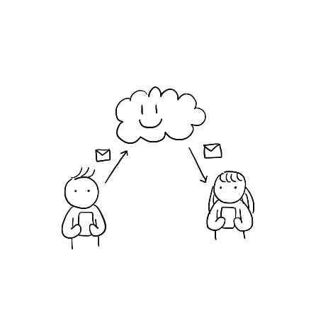 구름에게 부탁했다.