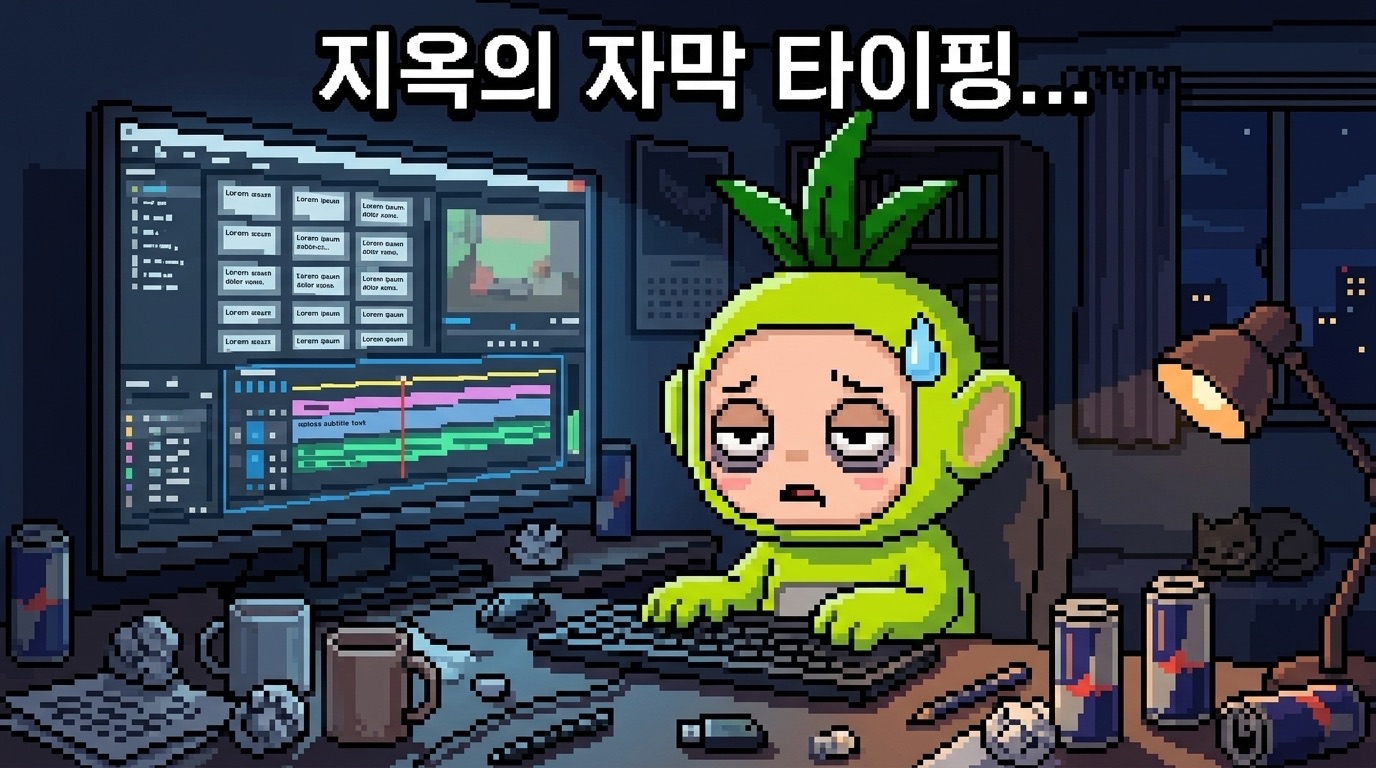 지옥의 자막 타이핑